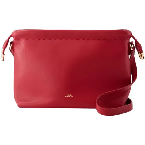 Rote Synthetik Ninon Crossbody Tasche,Haselnuss Synthetische Crossbody Tasche - A.P.C. - Modalova