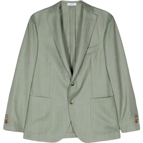 Wool/silk jacket , male, Sizes: 3XL, L - Boglioli - Modalova