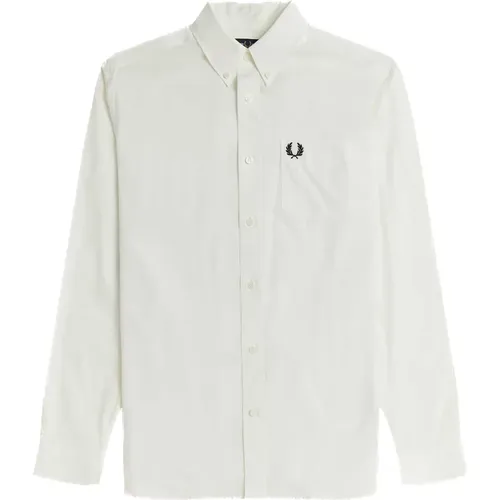 Weisses Button-Down-Hemd - Fred Perry - Modalova