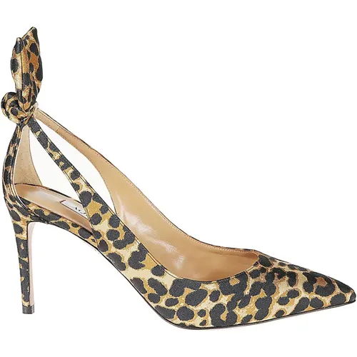 Elegant Bow Tie Pump Shoes , female, Sizes: 6 UK, 5 UK, 3 UK, 5 1/2 UK, 7 UK, 8 UK - Aquazzura - Modalova