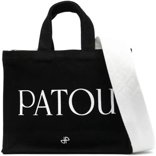 Logo-Print-Tote-Bag in Schwarz/Weiß - Patou - Modalova