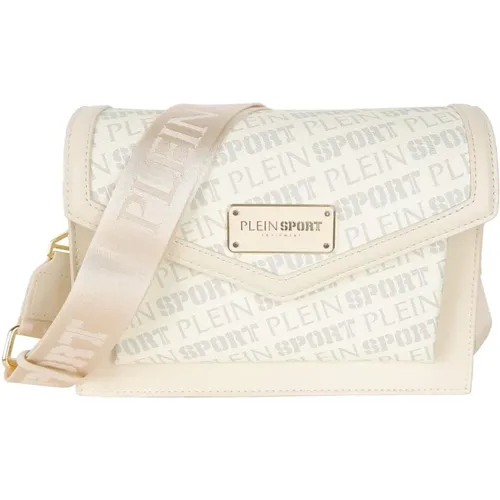 Stilvolle weiße Crossbody-Tasche - Plein Sport - Modalova