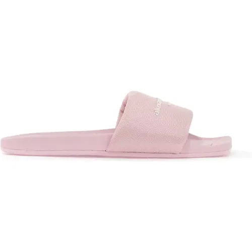 Branded Strap Slides , female, Sizes: 6 UK, 4 UK, 7 UK - alexander wang - Modalova