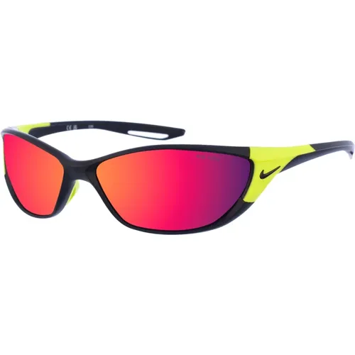 Oval Sport Sunglasses with Acetate Frame , male, Sizes: ONE SIZE - Nike - Modalova