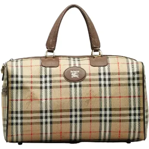 Pre-owned Canvas travel-bags , female, Sizes: ONE SIZE - Burberry Vintage - Modalova