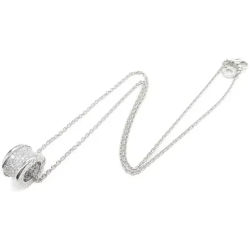 Pre-owned White Gold necklaces , female, Sizes: ONE SIZE - Bvlgari Vintage - Modalova