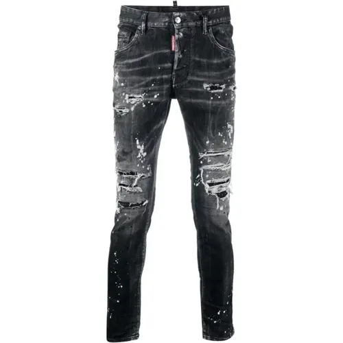 Super Twinky Jeans with Distressed Effect , male, Sizes: S - Dsquared2 - Modalova