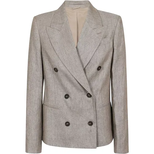 Women's Clothing Jackets Ss24 , female, Sizes: XS - BRUNELLO CUCINELLI - Modalova