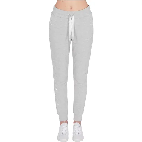 Grey Trousers , female, Sizes: M, XS - Armani Exchange - Modalova