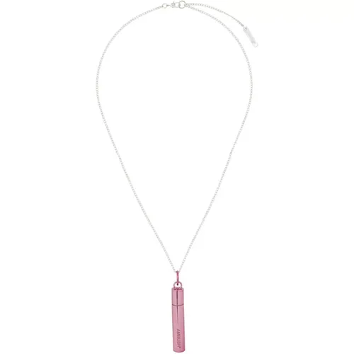 Cool Sterling Silver Necklace Metallic Pink , female, Sizes: ONE SIZE - Ambush - Modalova