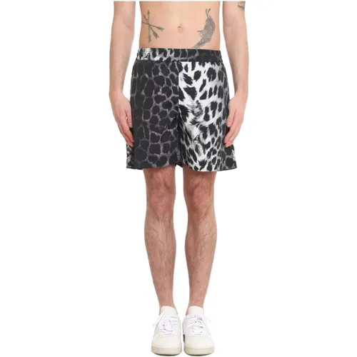 Leopard Board Shorts , male, Sizes: S, M - Aries - Modalova