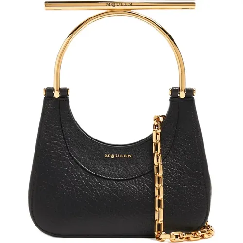 Schwarze Lederkette Handtasche - alexander mcqueen - Modalova