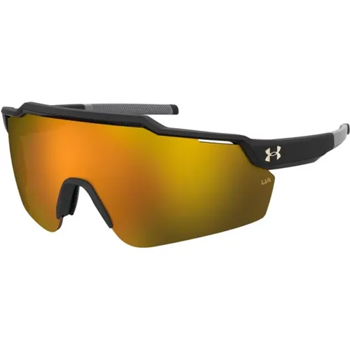 Levelup Sunglasses Black Gold Mirrored , male, Sizes: ONE SIZE - Under Armour - Modalova