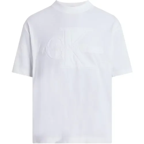 Premium Monologo T-Shirt Spring/Summer Collection , male, Sizes: S, XL, M, L - Calvin Klein Jeans - Modalova