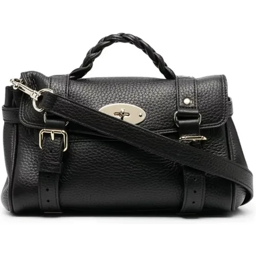 Schwarze Crossbody-Tasche mit Geflochtenem Griff - Mulberry - Modalova