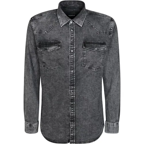 Denim Shirt , male, Sizes: L, XL - Dondup - Modalova