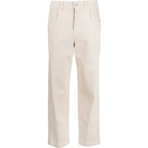 Beige Straight Denim Jeans Eleventy - Eleventy - Modalova