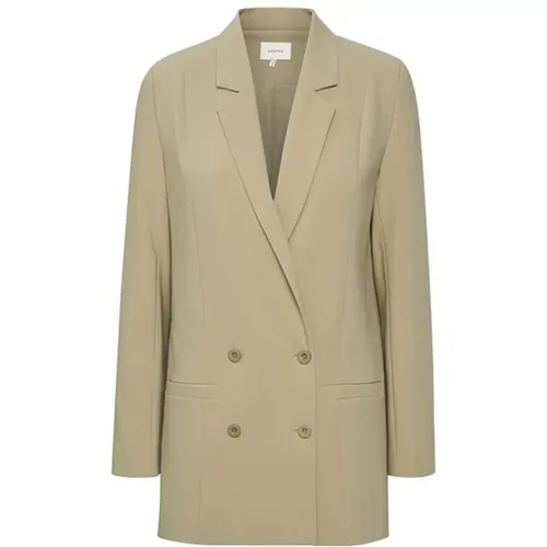 Versatile Boxy Blazer , female, Sizes: L - Gestuz - Modalova