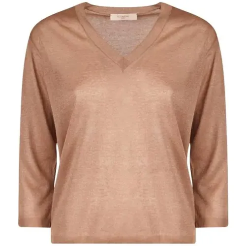 Viskose Rollkragenpullover , Damen, Größe: XS - Zanone - Modalova