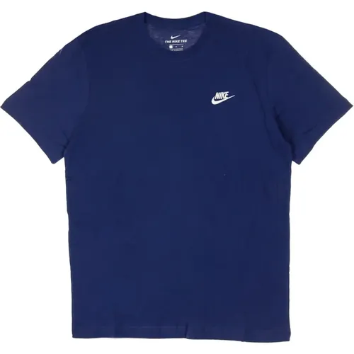 Club Tee Midnight Navy/White T-Shirt , Herren, Größe: XL - Nike - Modalova