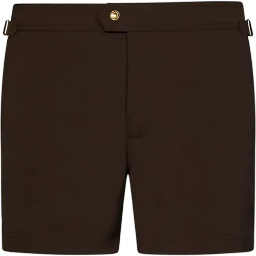 Chocolate Bermuda Swimwear Ss24 , male, Sizes: 2XL - Tom Ford - Modalova