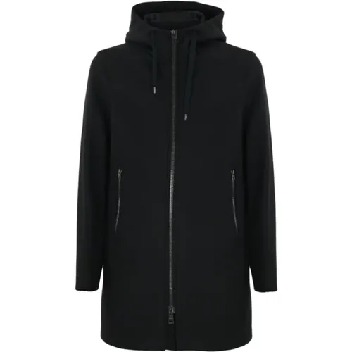 Wool Blend Parka with Hood , male, Sizes: S, M, 3XL, L, XL, 2XL - Herno - Modalova