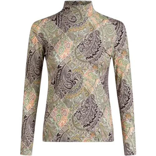 Elegantes Wollmischung Beige Top , Damen, Größe: L - ETRO - Modalova