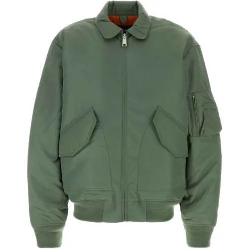 Grüne Nylon Bomberjacke , Herren, Größe: L - Carhartt WIP - Modalova