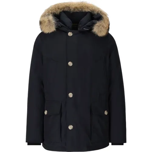 Arktische Abnehmbare Pelz Blaue Parka - Woolrich - Modalova