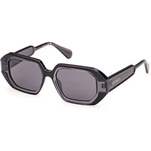 Womens Sunglasses Square Glossy , female, Sizes: 51 MM - Max & Co - Modalova