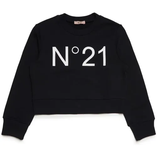 Sweatshirt mit kontrastierendem Logo - N21 - Modalova