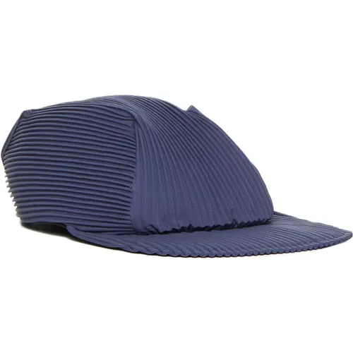 Pleated Fabric Cap with Visor , male, Sizes: ONE SIZE - Issey Miyake - Modalova