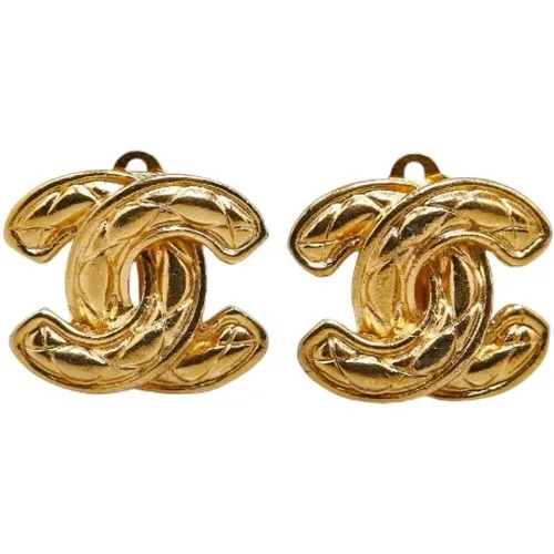 Pre-owned Metal earrings , female, Sizes: ONE SIZE - Chanel Vintage - Modalova