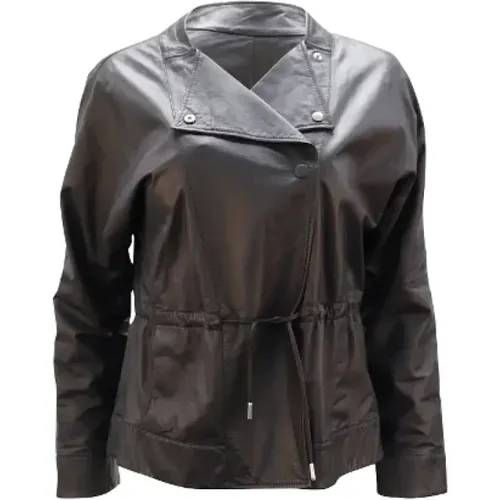 Pre-owned Leather tops , female, Sizes: S - Armani Pre-owned - Modalova