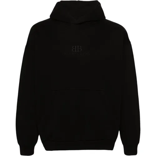 Logo Hooded Sweater , male, Sizes: XS, M, S - Balenciaga - Modalova