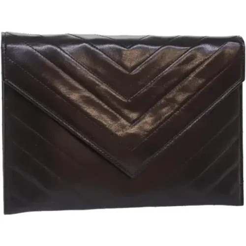 Pre-owned Leder clutches - Saint Laurent Vintage - Modalova