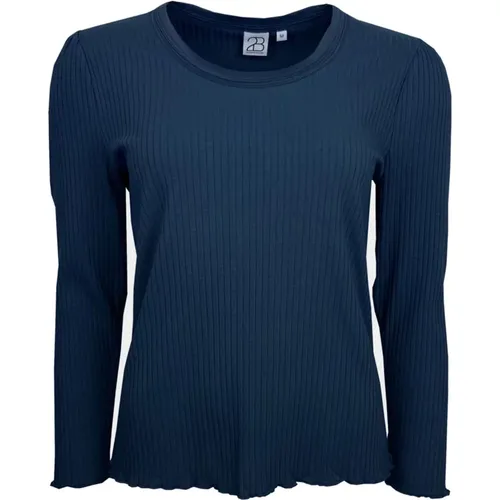 Round Neck Knitwear, Ere Bluseravy Model , female, Sizes: 2XL, S, XL, L, M - 2-Biz - Modalova