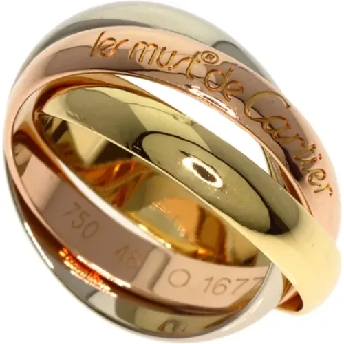 Pre-owned Gold rings , female, Sizes: ONE SIZE - Cartier Vintage - Modalova