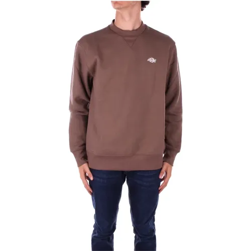 Brauner Logo Front Sweater , Herren, Größe: S - Dickies - Modalova