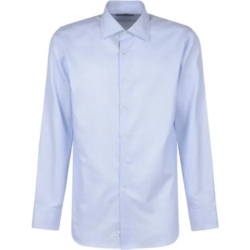 Blaue Hemden für Männer , Herren, Größe: 2XL - Canali - Modalova