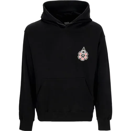 Schwarzer Leichter Hoodie mit Roulette-Druck , Herren, Größe: L - Propaganda - Modalova