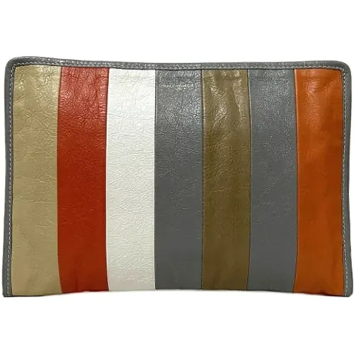 Pre-owned Multicolored Leather Balenciaga Clutch , female, Sizes: ONE SIZE - Balenciaga Vintage - Modalova