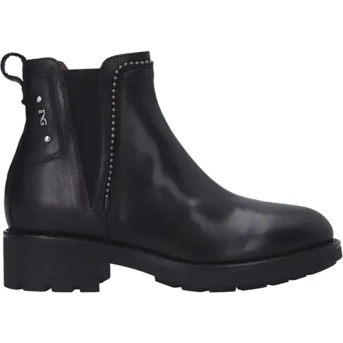 Leather Ankle Boot , female, Sizes: 3 UK - Nerogiardini - Modalova