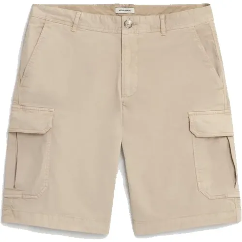 Casual Workwear Inspired Knee-Length Shorts , male, Sizes: W31, W34 - Woolrich - Modalova