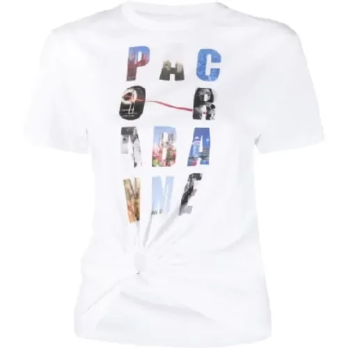 Stylish and Comfortable P100 Women`s T-Shirt , female, Sizes: M - Paco Rabanne - Modalova