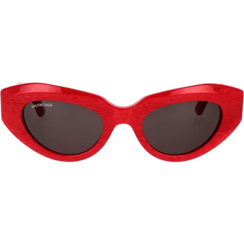 Womens Cat-Eye Sunglasses with Vintage-Inspired Signature , female, Sizes: 52 MM - Balenciaga - Modalova
