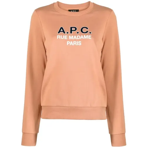 Rose Poudre Sweatshirt , Damen, Größe: XS - A.P.C. - Modalova