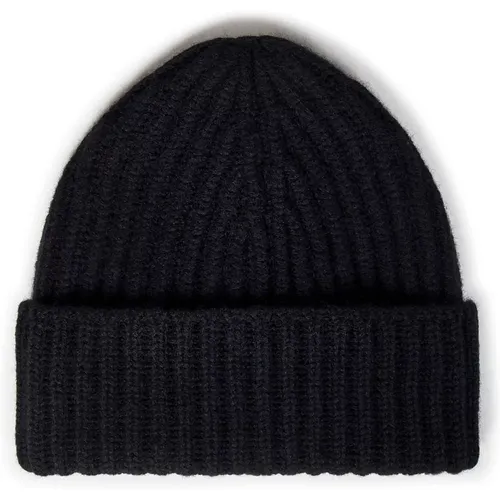 Cashmere Knit Beanie Hat , male, Sizes: ONE SIZE - Malo - Modalova