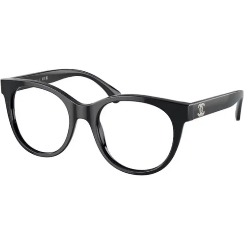 Stilvolle Schwarze Brille für moderne Frauen , Damen, Größe: 51 MM - Chanel - Modalova