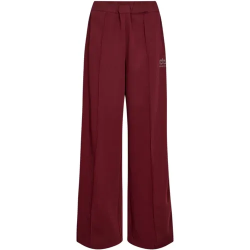 Burgund Amina Crease Hose , Damen, Größe: M - Co'Couture - Modalova